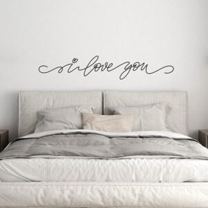 frasi muro camera da letto adesivi love