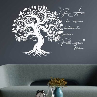Frase adesiva albero della vita da parete