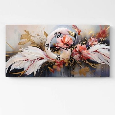 Orologio da parete su quadro artistico