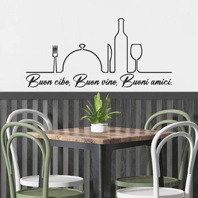 Adesivi murali per cucina con frasi