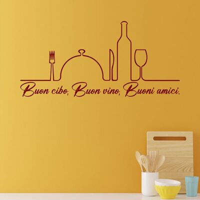 Adesivi murali per cucina con frasi da parete