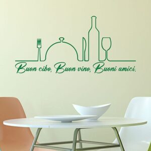 Adesivi murali per cucina con frasi decorative