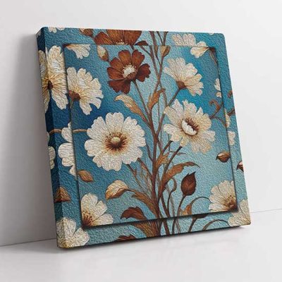 Dipinti con fiori stampati su tela quadro 1