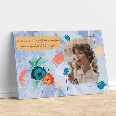 Quadro personalizzato con foto e dedica