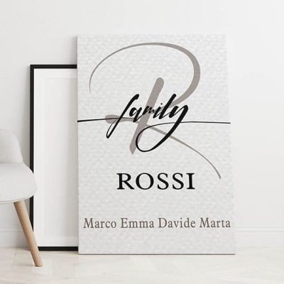 Quadro personalizzato su tela per la famiglia