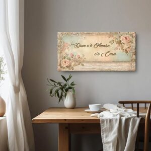 Quadro shabby su tela moderna stampa