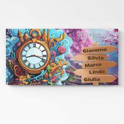 Orologio da parete personalizzato per la famiglia