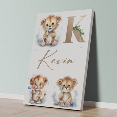 Quadretto per bambini personalizzato con nome per la cameretta