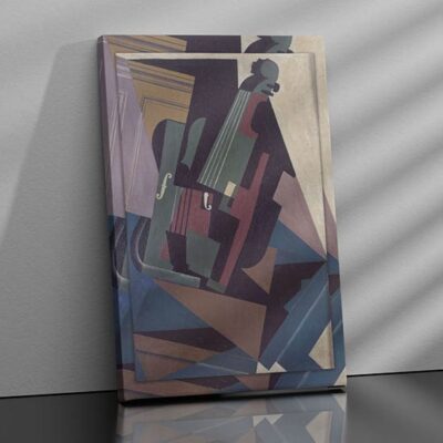 Quadro Le Violon di Juan Gris su tela
