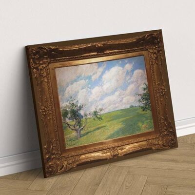 Quadro di Childe Hassam nubi di settembre su tela