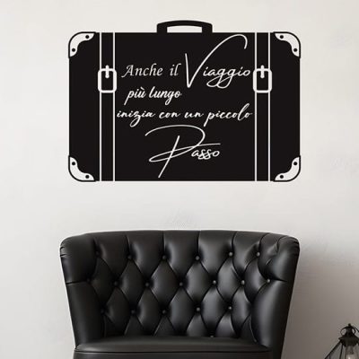 Wall stickers con frase da parete