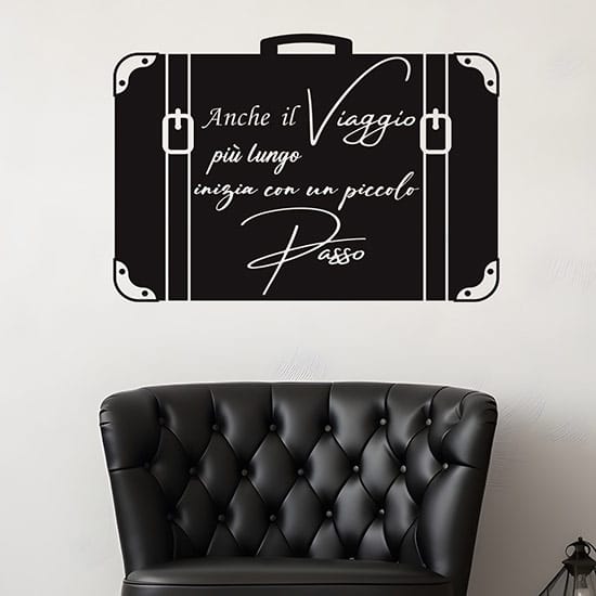 Wall stickers con frase da parete