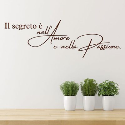 Frase adesiva da parete per lavoro