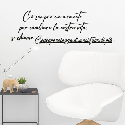 Adesivi murali frasi motivazionali di design