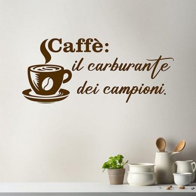 Adesivi per muro cucina sul caffè