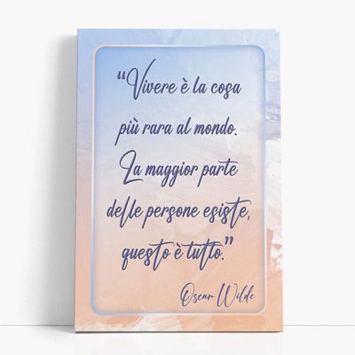 Quadro con frase personalizzata stampata