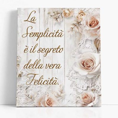 Quadro shabby chic con scritta
