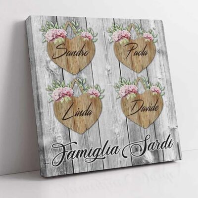 Quadro famiglia personalizzato per te con nomi