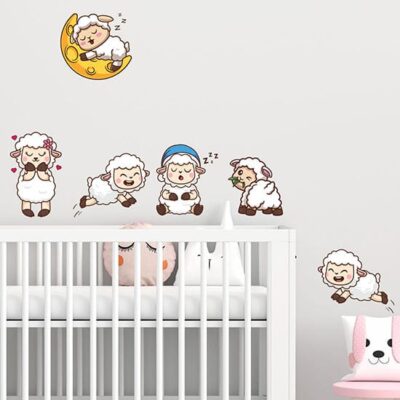 Adesivi per bambini pecorelle per cameretta stickers
