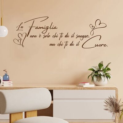 Scritte adesive sulla famiglia per le pareti