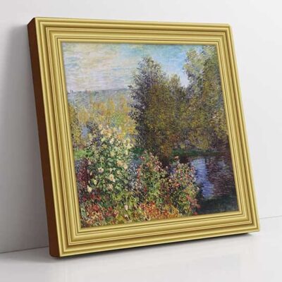 Angolo del giardino a Montgeron di Monet quadro su tela