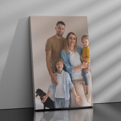 Stampa su tela orizzontale o verticale con immagine personalizzata – Idea regalo creativa e su misura