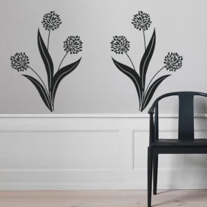 Dona nuova vita agli interni con fiori adesivi per decorare le pareti: un tocco floreale minimal per spazi unici.