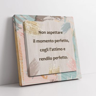 Quadro 3D con frase motivazionale moderna su tela, decorazione da parete per ufficio e casa.